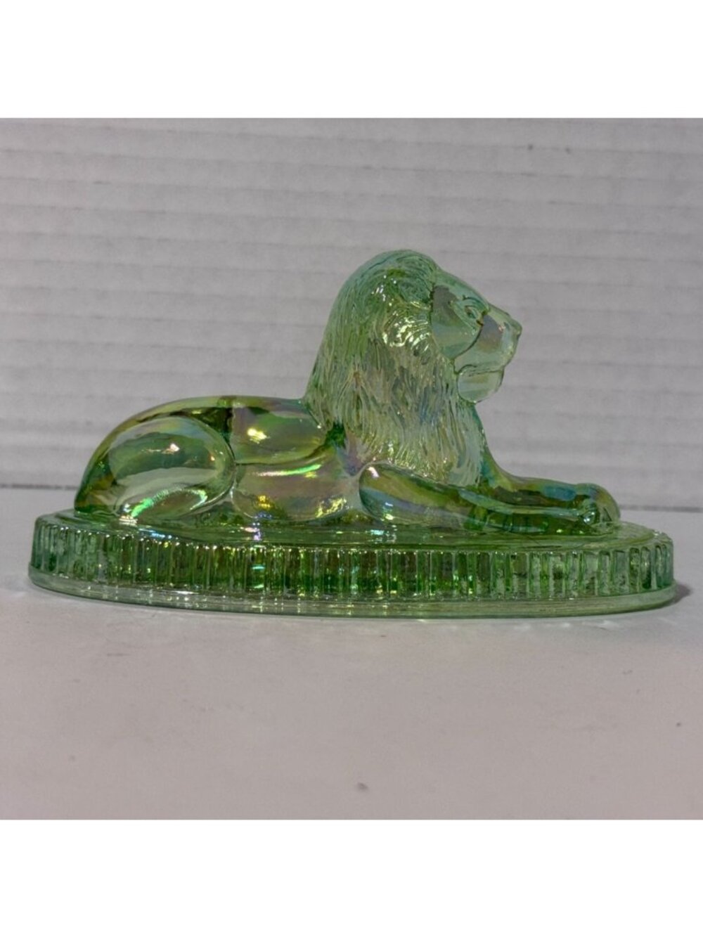 Vintage Vogelsong Summit Glass Oscar The Lion Figurine